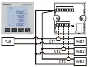 電源相同，單相2線的情況下，最多可同時(shí)測(cè)量3電路。